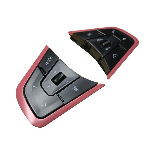 کروز کنترل فابریک خودروی ساینا اس و کوییک اس ویژه غربیلک فرمان شرکت عماد (زه کلید ها رنگ قرمز)