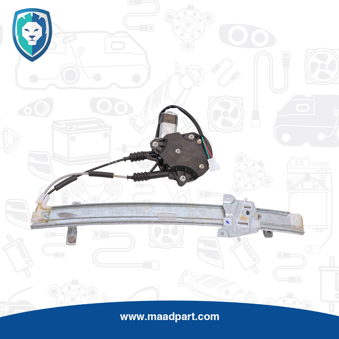 مجموعه شيشه بالابر عقب تيبا / کوییک/ ساینا چپ